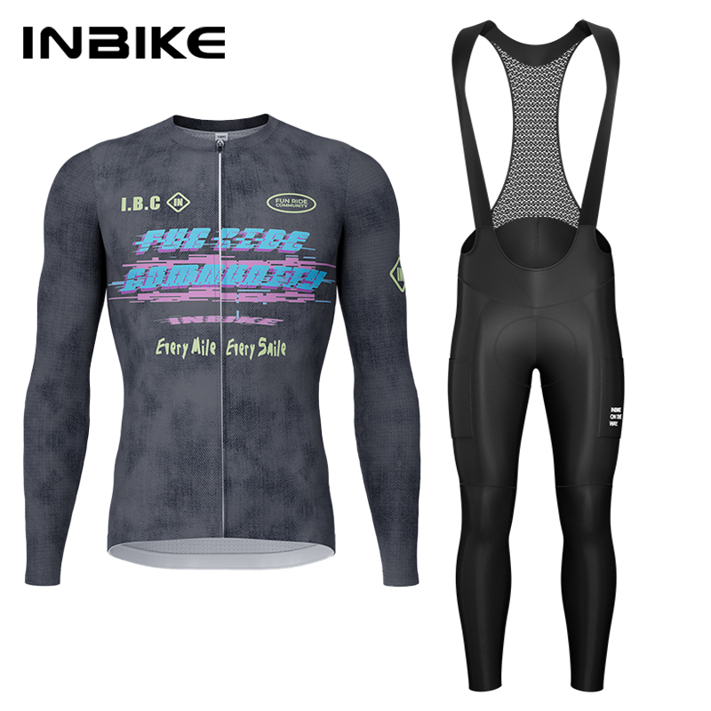 Mountain Biking Jerseys Men - INBIKE Frühling Herbst Radfahren Set Radfahren