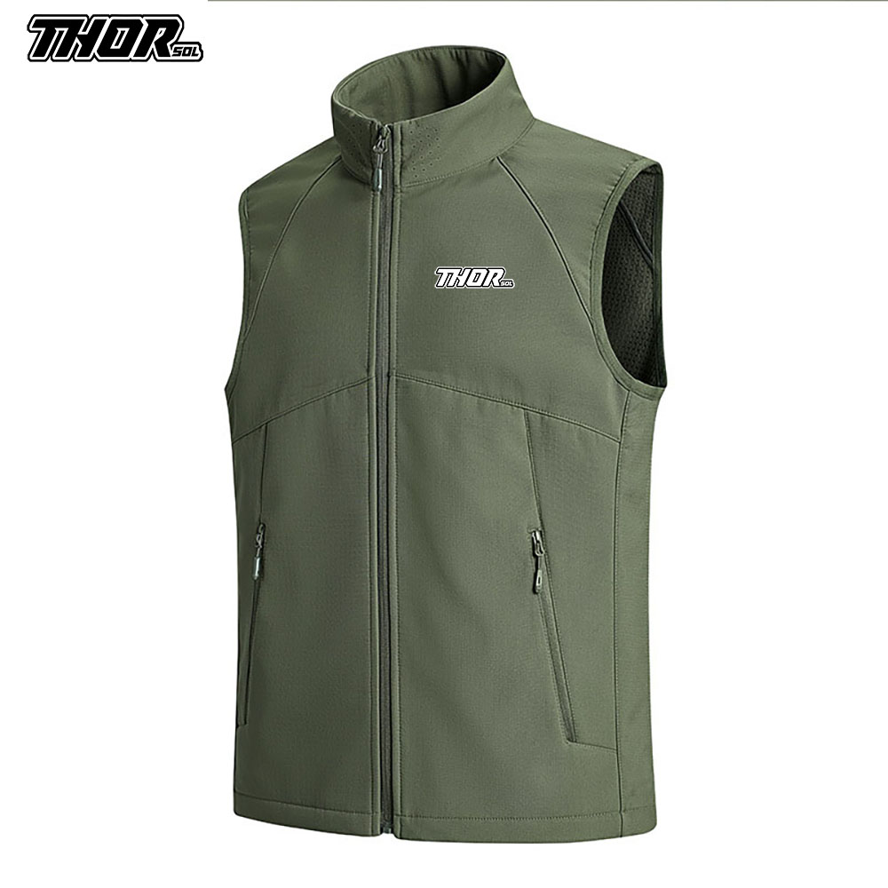 Mountain Biking Jacket - THORSOL Winter-Radweste Winddicht Herren MTB Gilet