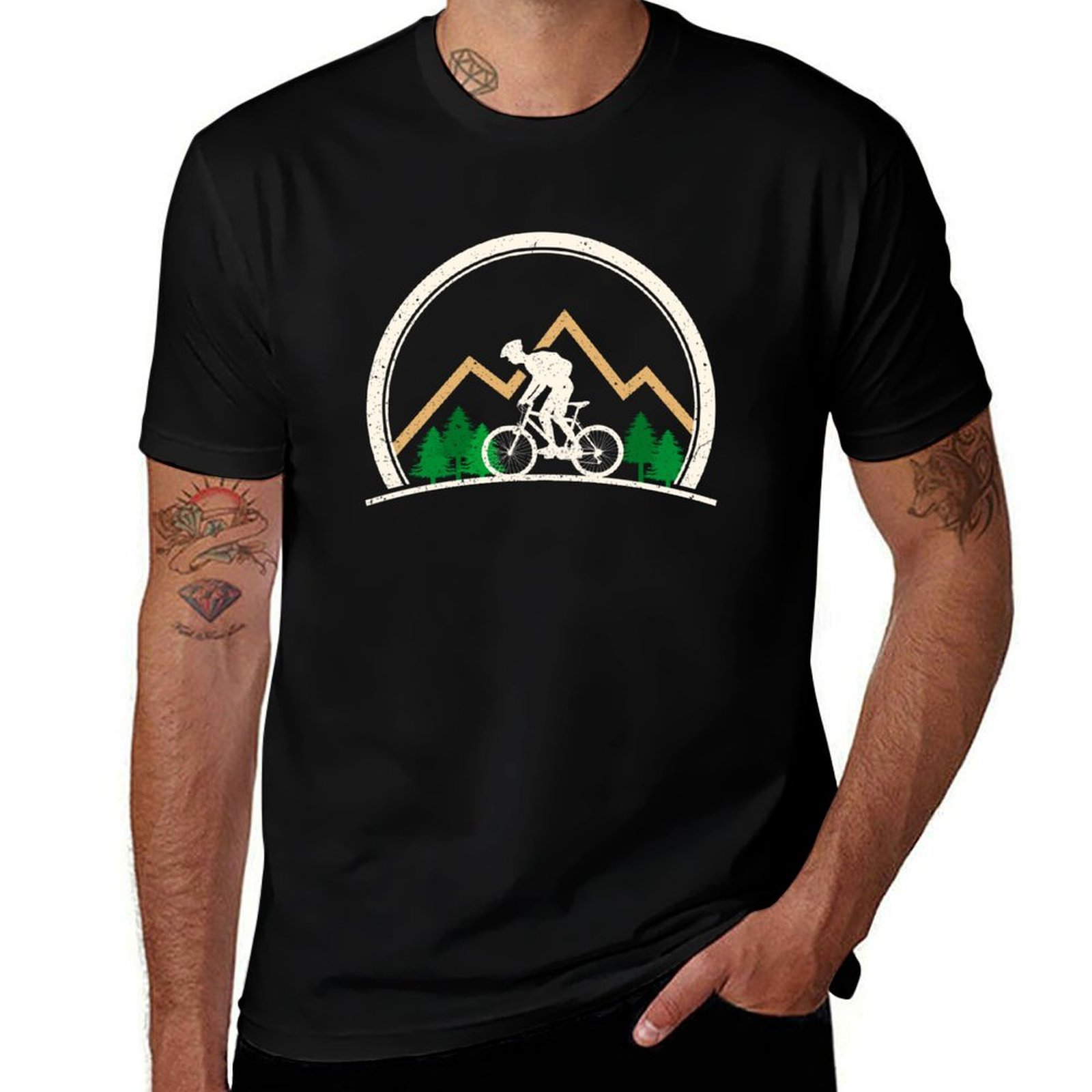 Mountain Biking Extreme - Mountainbike Retro-Stil Extrem-Wander-Liebhaber T-Shirt Herren T-Shirts