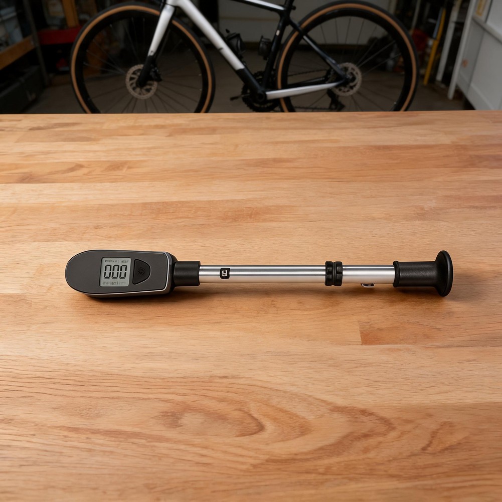 Shock Pump Suspension - Fahrrad-Stoßdämpferpumpe mit Druckmesser, Mountainbike-Federgabel, tragbare digitale