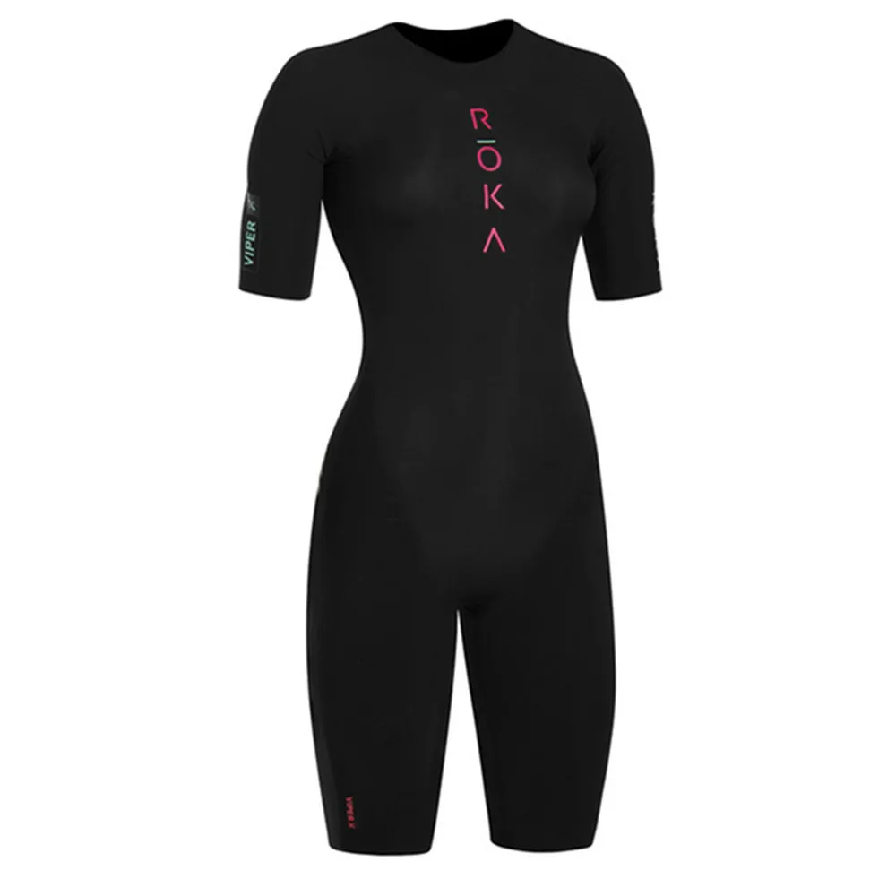 Mountain Biking Jumps - Roka Damen Kurzarm Trisuit Triathlon Badefell