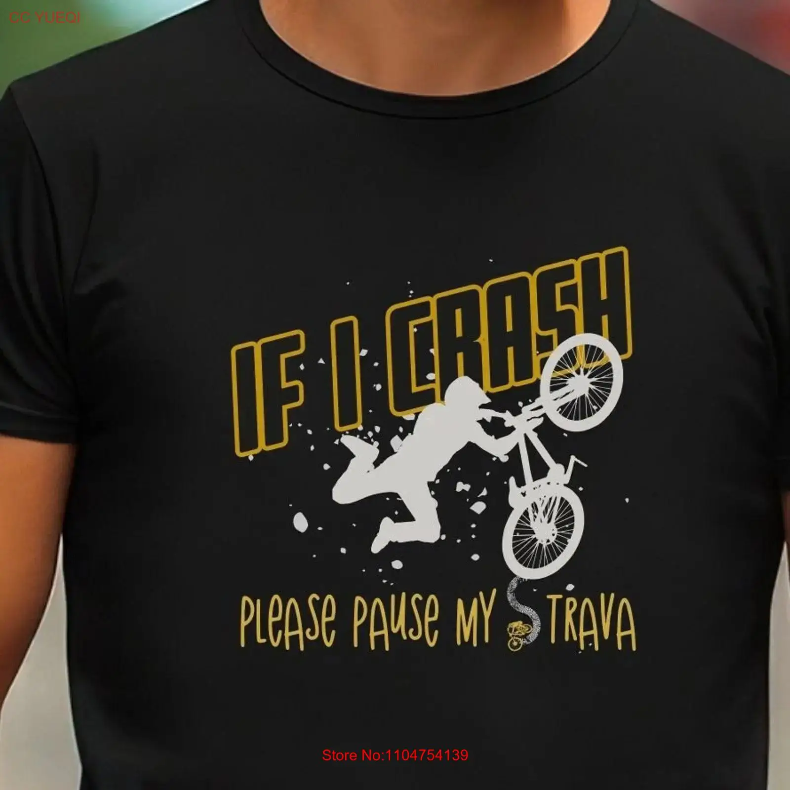 Mountain Biking Gifts - Lustiges Mountainbike-T-Shirt. Wenn ich abstürze, bitte