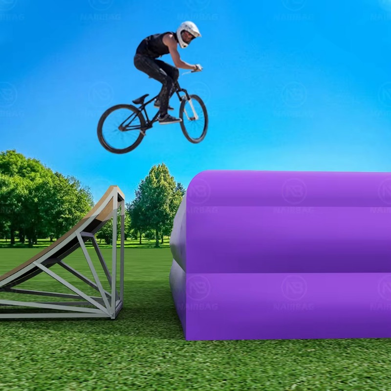 Mountain Biking Jumps - N Airbag Sport Mountainbike Aufblasbarer Stunt-Sprung-Skiairbag