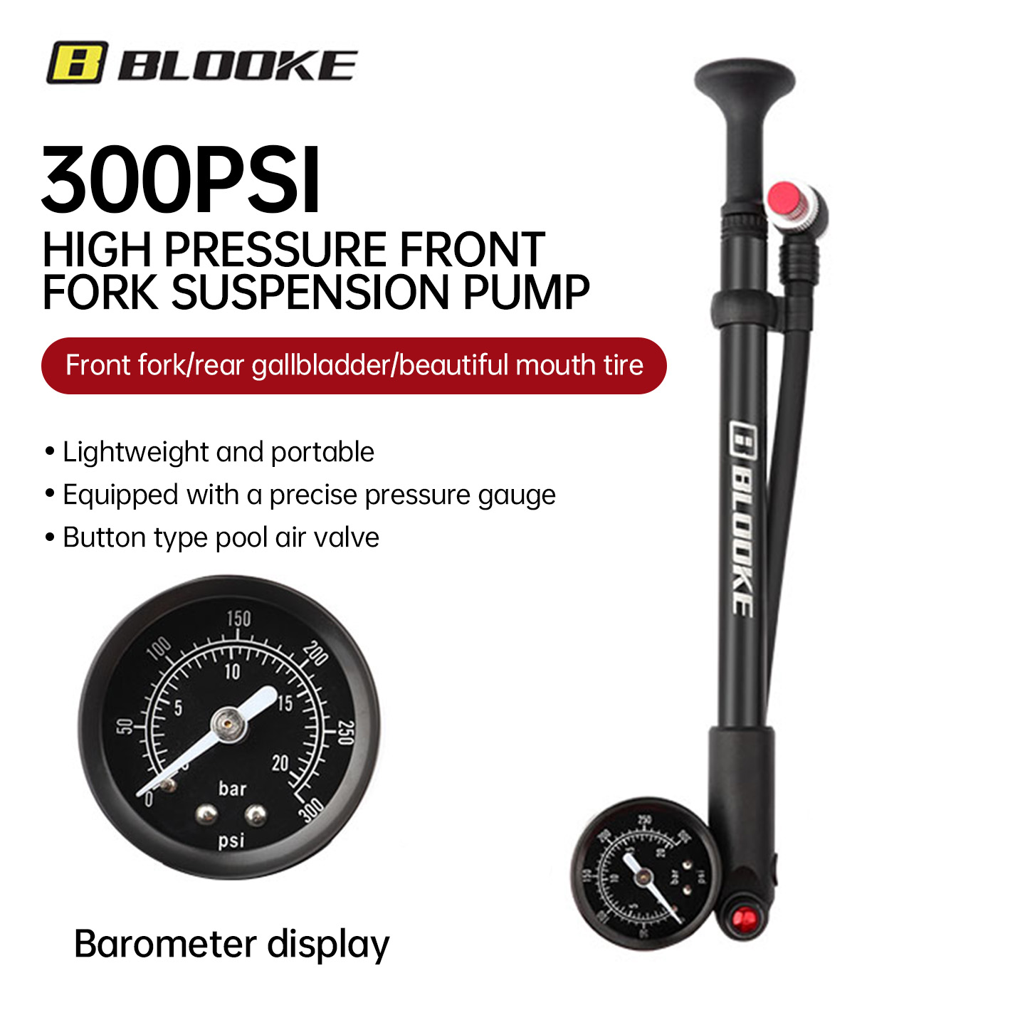 BLOOKE MTB Hochdruck-Stoßdämpf – Shock Pump Suspension Bewertung und Preis