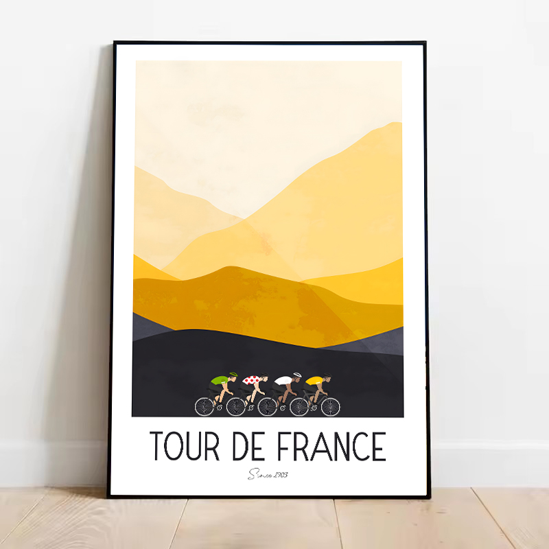 Aquarell-Radsport-Rennradfahre – Mountain Biking France Bewertung und Preis