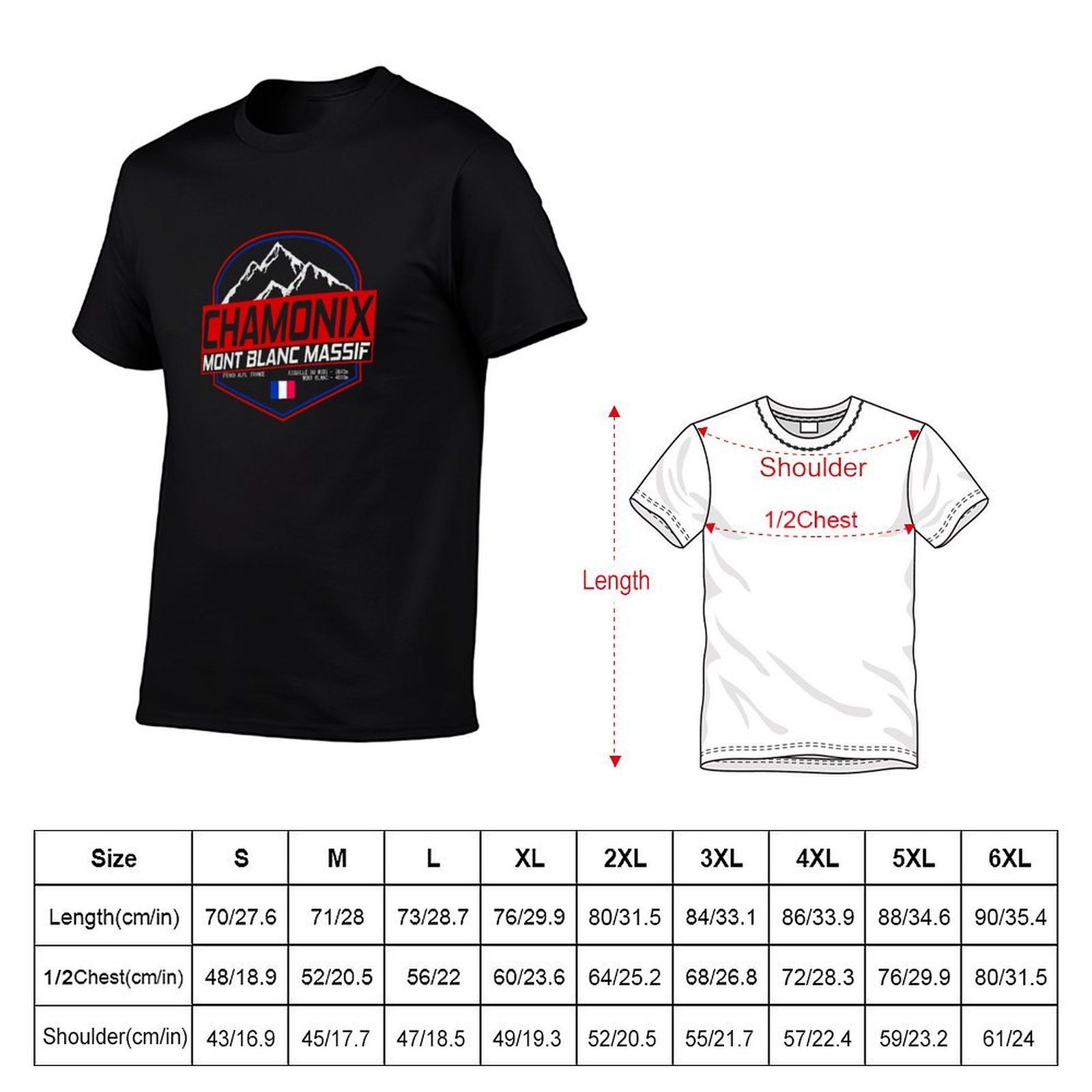 Retro-Ski-T-Shirt mit dem Moti – Mountain Biking France Bewertung und Preis