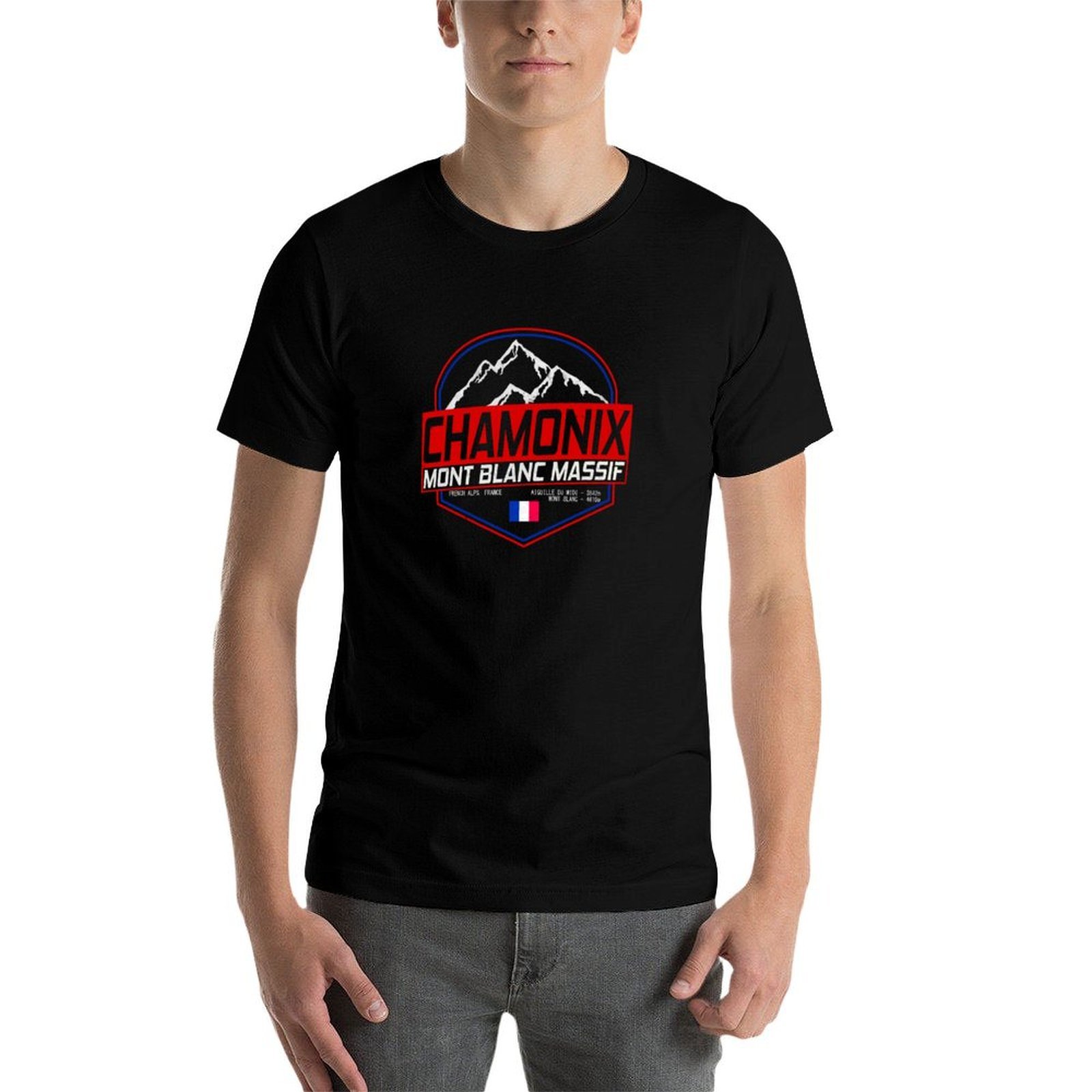 Retro-Ski-T-Shirt mit dem Moti – Mountain Biking France Bewertung und Preis