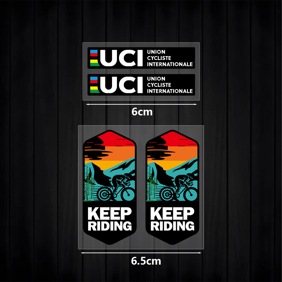 UCI Keep Riding Aufkleber-Set, – Mountain Biking Uci Bewertung und Preis