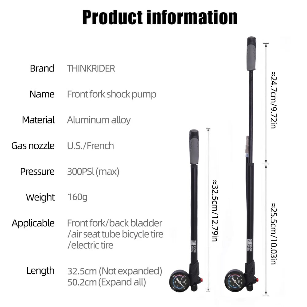 ThinkRider Tragbare Hochdruck- – Shock Pump Suspension Bewertung und Preis